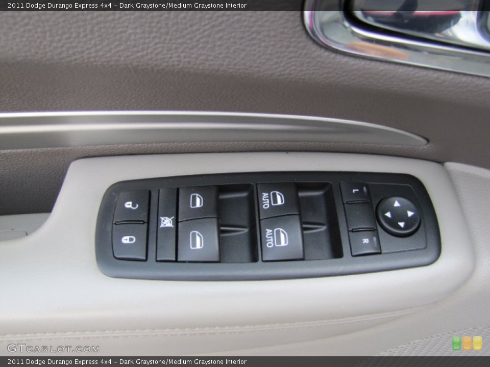 Dark Graystone/Medium Graystone Interior Controls for the 2011 Dodge Durango Express 4x4 #70356411