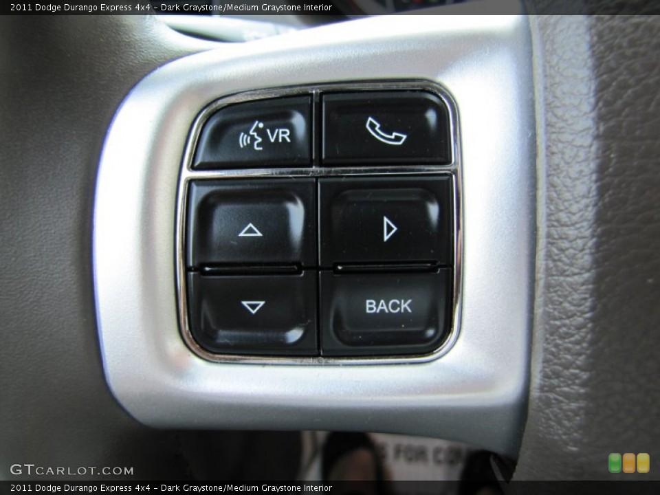 Dark Graystone/Medium Graystone Interior Controls for the 2011 Dodge Durango Express 4x4 #70356425