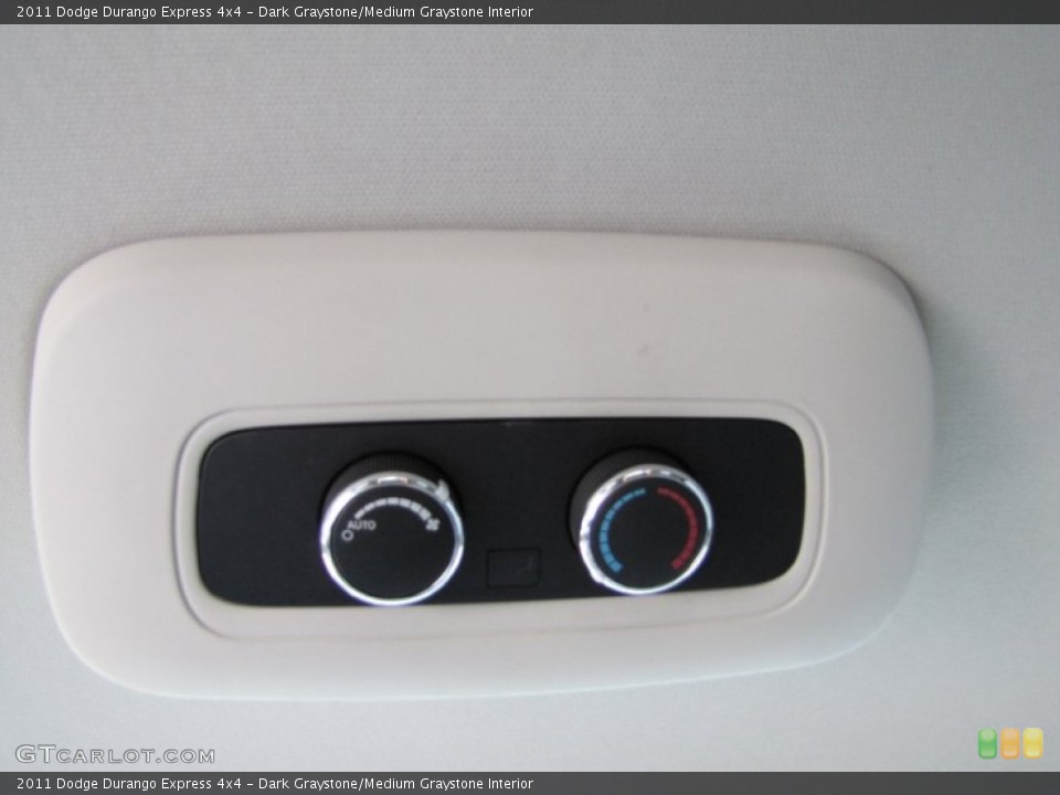 Dark Graystone/Medium Graystone Interior Controls for the 2011 Dodge Durango Express 4x4 #70356468