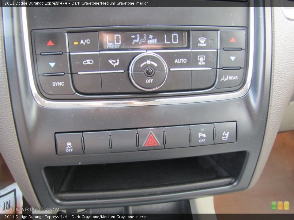 Dark Graystone/Medium Graystone Interior Controls for the 2011 Dodge Durango Express 4x4 #70356498