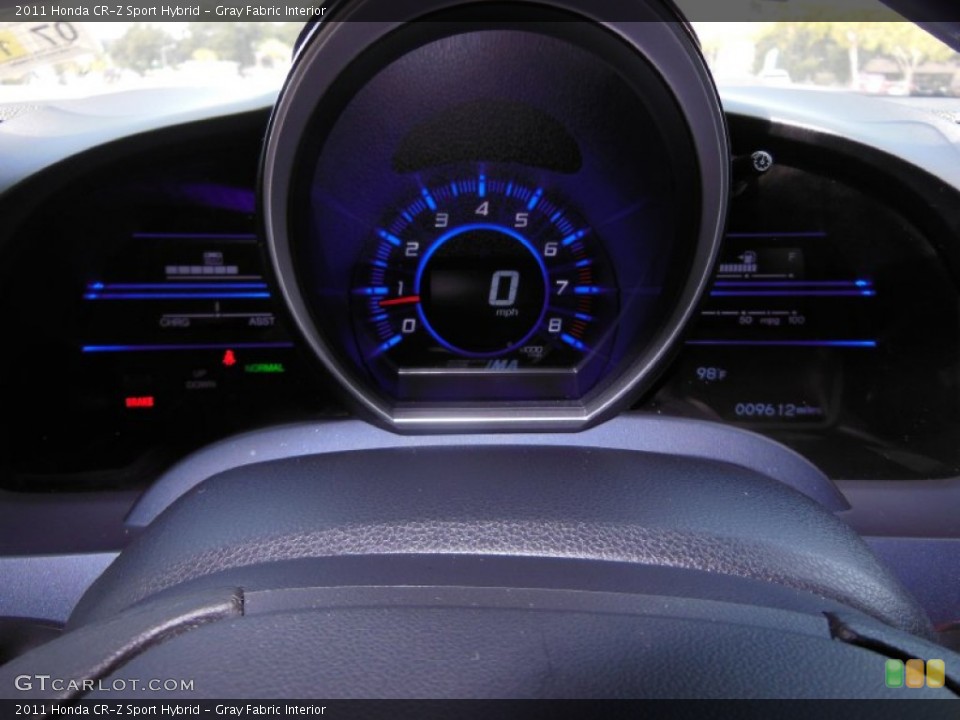 Gray Fabric Interior Gauges for the 2011 Honda CR-Z Sport Hybrid #70356931
