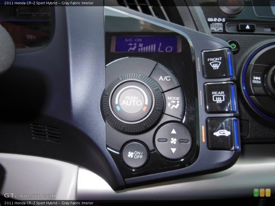 Gray Fabric Interior Controls for the 2011 Honda CR-Z Sport Hybrid #70356958