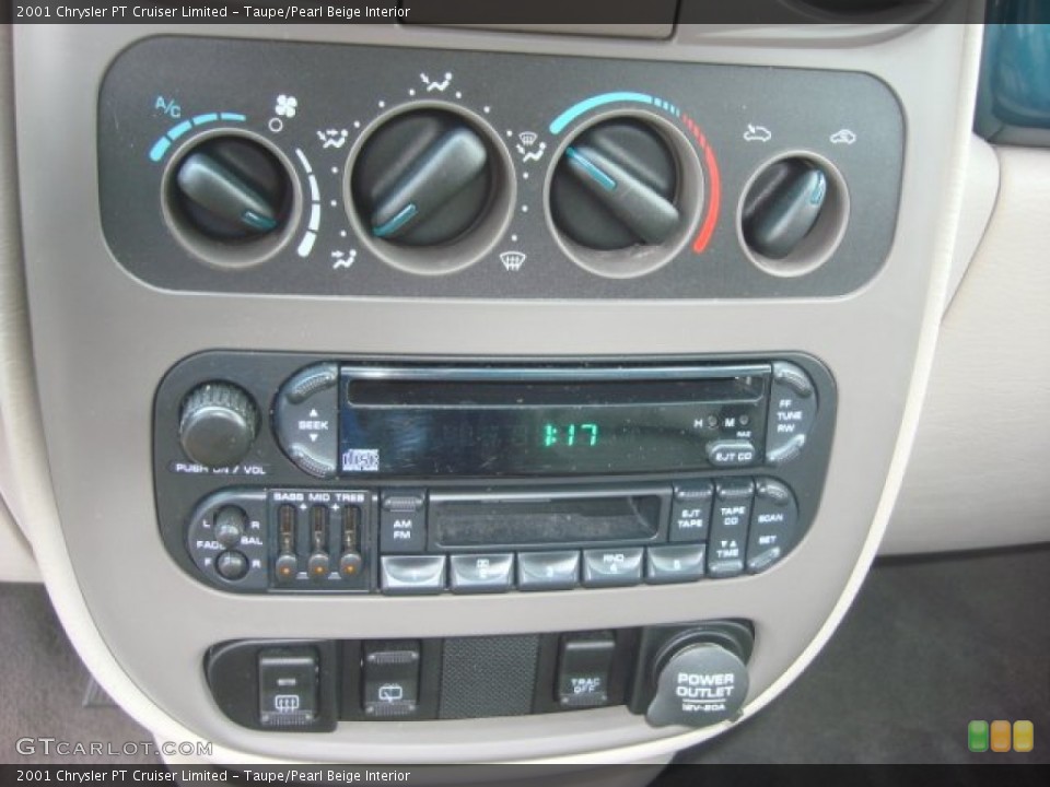 Taupe/Pearl Beige Interior Controls for the 2001 Chrysler PT Cruiser Limited #70357170