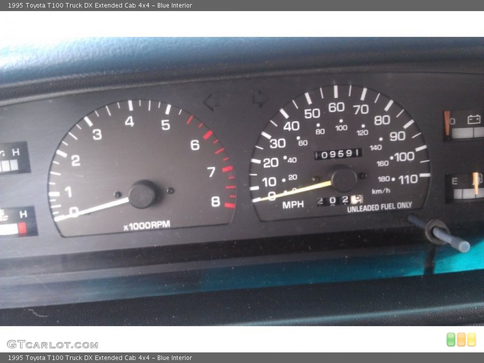 Blue Interior Gauges for the 1995 Toyota T100 Truck DX Extended Cab 4x4 #70358496