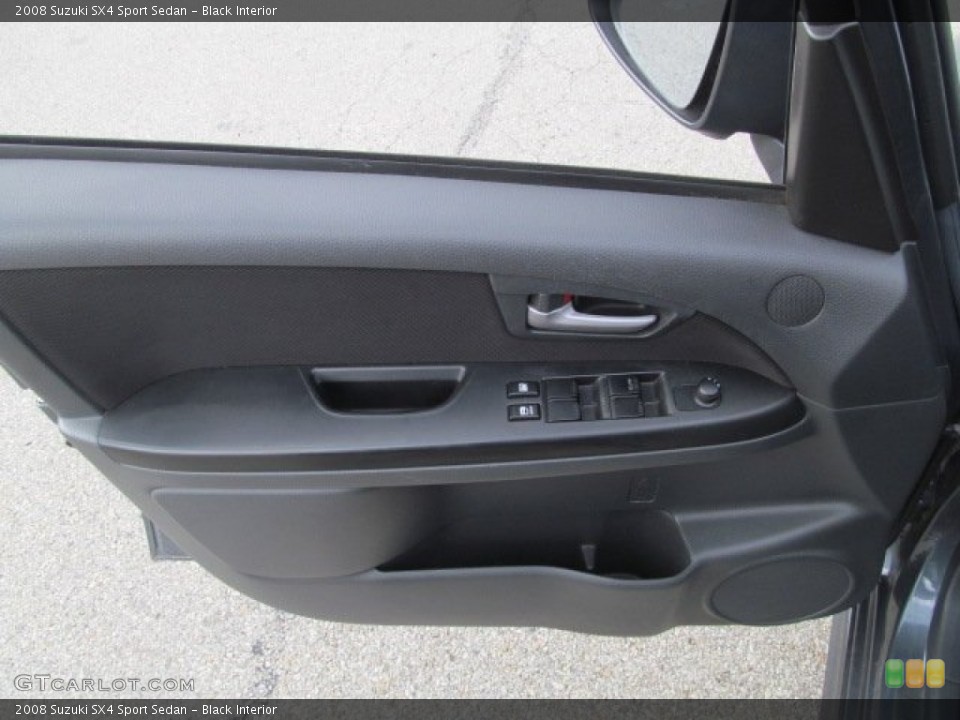 Black Interior Door Panel for the 2008 Suzuki SX4 Sport Sedan #70360239