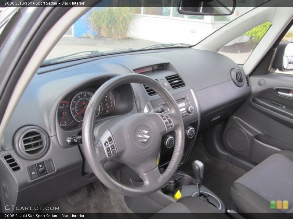 Black Interior Dashboard for the 2008 Suzuki SX4 Sport Sedan #70360248