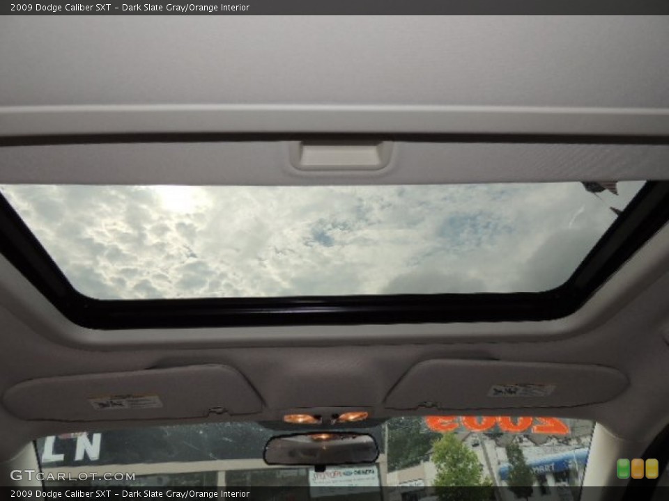 Dark Slate Gray/Orange Interior Sunroof for the 2009 Dodge Caliber SXT #70361520