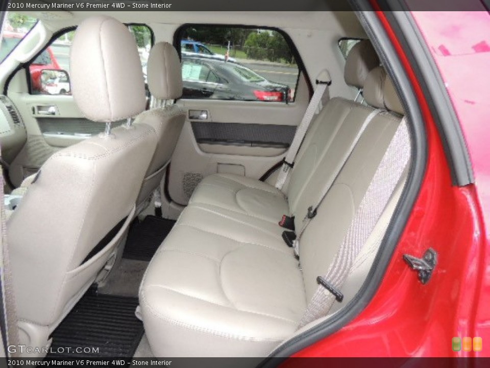 Stone Interior Rear Seat for the 2010 Mercury Mariner V6 Premier 4WD #70361613