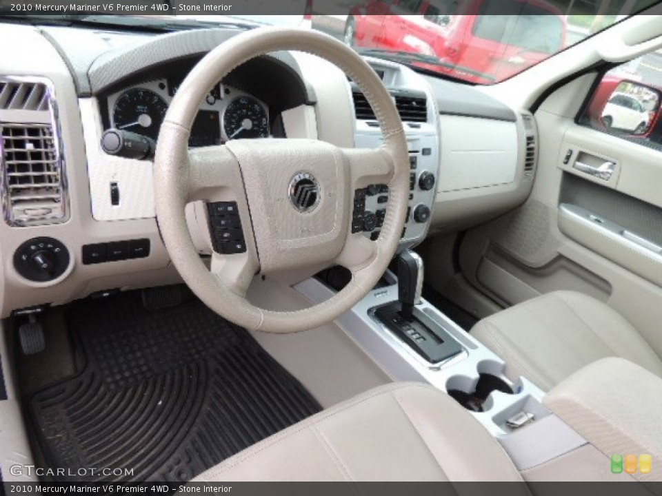 Stone Interior Prime Interior for the 2010 Mercury Mariner V6 Premier 4WD #70361691