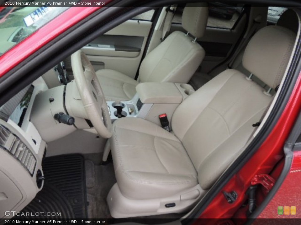 Stone Interior Front Seat for the 2010 Mercury Mariner V6 Premier 4WD #70361700