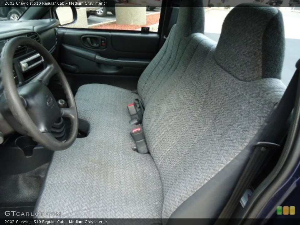 Medium Gray Interior Front Seat for the 2002 Chevrolet S10 Regular Cab #70362318