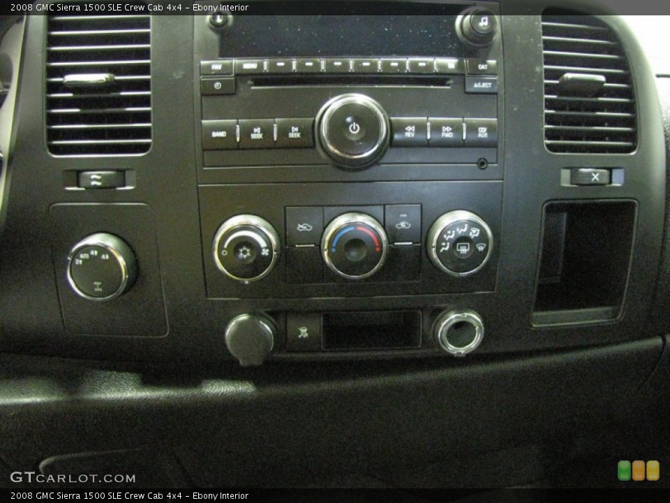 Ebony Interior Controls for the 2008 GMC Sierra 1500 SLE Crew Cab 4x4 #70362651