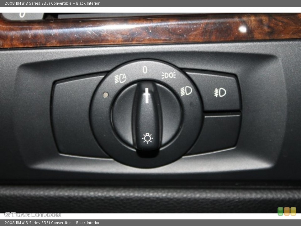 Black Interior Controls for the 2008 BMW 3 Series 335i Convertible #70363344