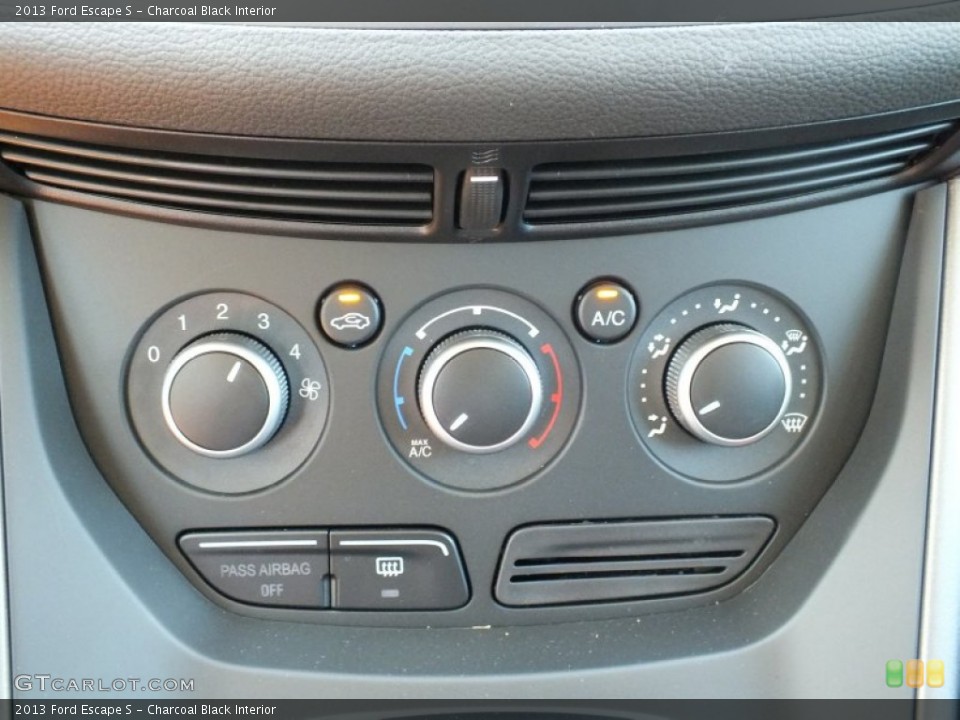 Charcoal Black Interior Controls for the 2013 Ford Escape S #70365174