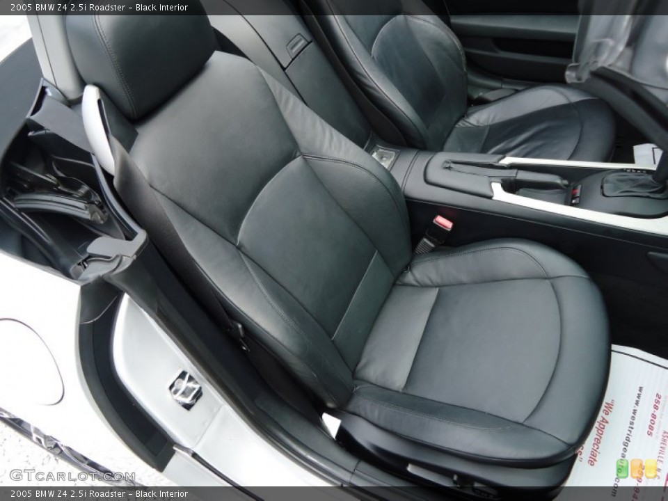 Black Interior Front Seat for the 2005 BMW Z4 2.5i Roadster #70366626