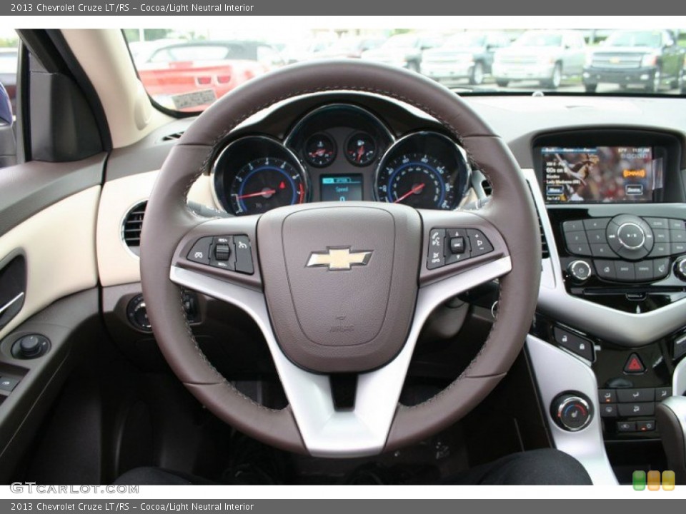 Cocoa/Light Neutral Interior Steering Wheel for the 2013 Chevrolet Cruze LT/RS #70369077