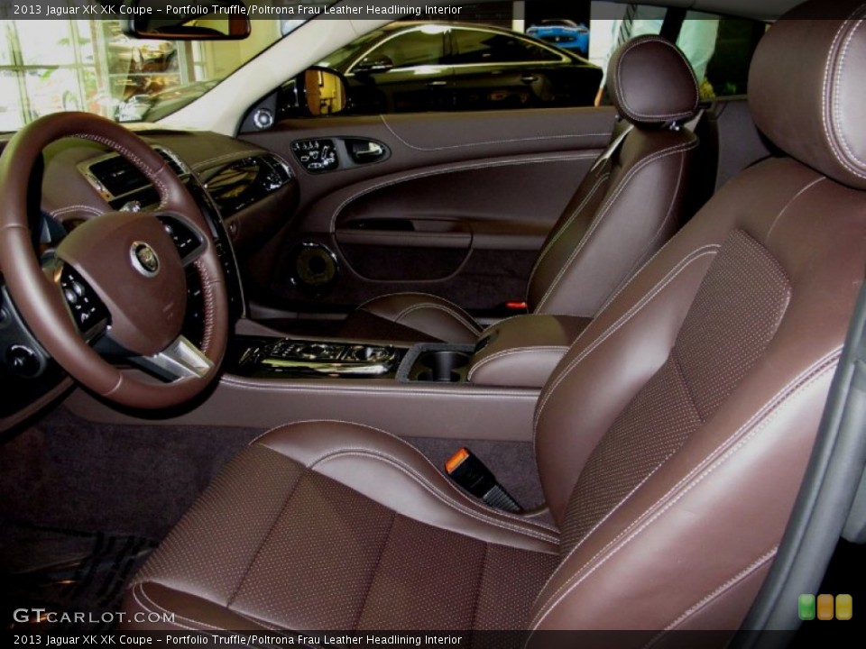 Portfolio Truffle/Poltrona Frau Leather Headlining Interior Front Seat for the 2013 Jaguar XK XK Coupe #70369461