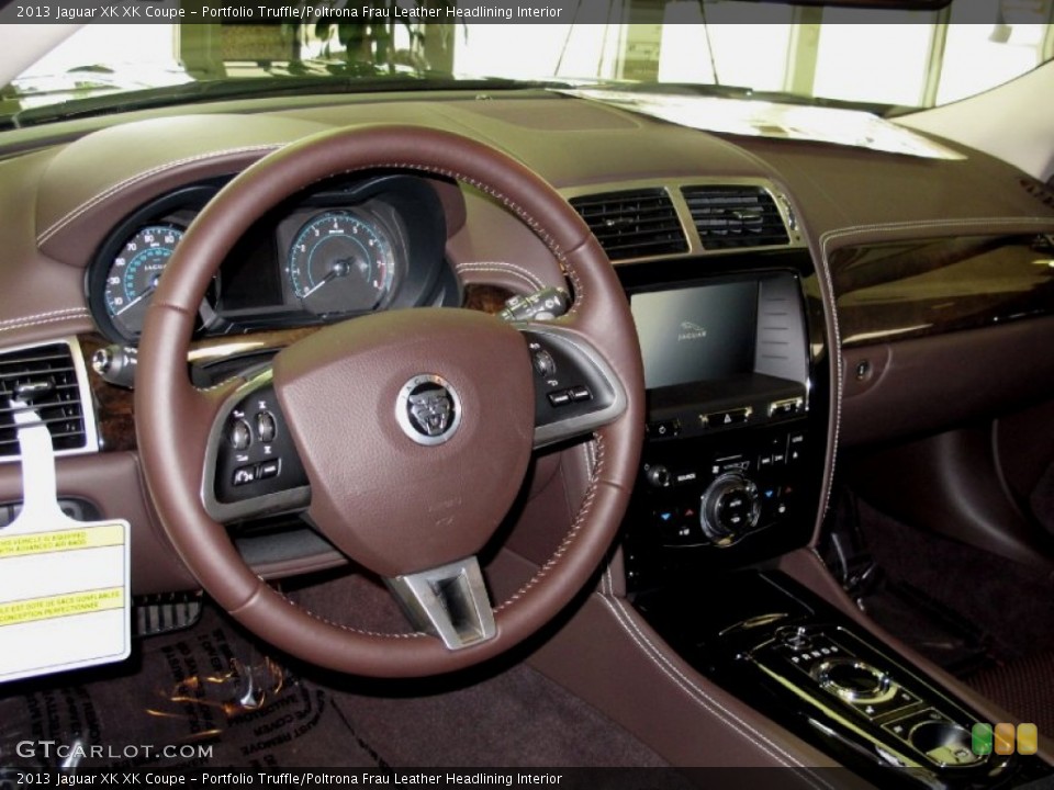 Portfolio Truffle/Poltrona Frau Leather Headlining Interior Dashboard for the 2013 Jaguar XK XK Coupe #70369470