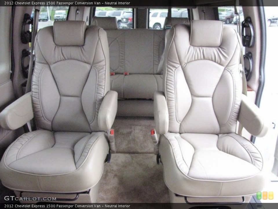 Neutral Interior Rear Seat for the 2012 Chevrolet Express 1500 Passenger Conversion Van #70370151