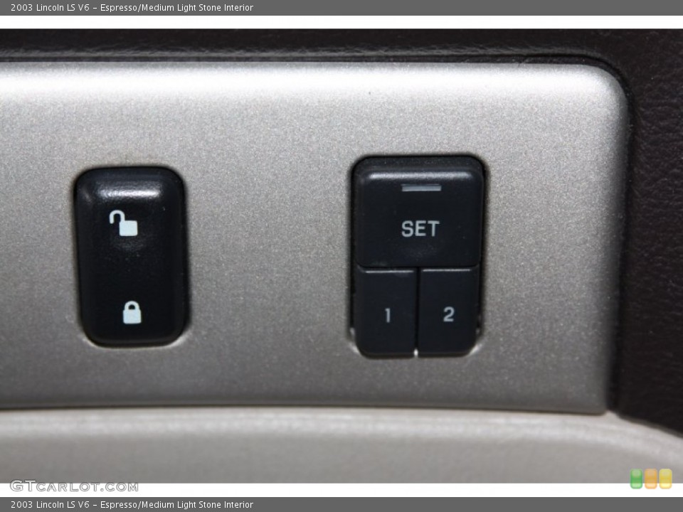 Espresso/Medium Light Stone Interior Controls for the 2003 Lincoln LS V6 #70371027