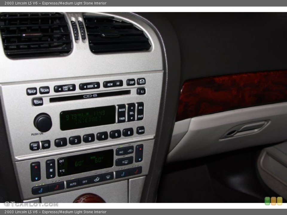 Espresso/Medium Light Stone Interior Controls for the 2003 Lincoln LS V6 #70371054