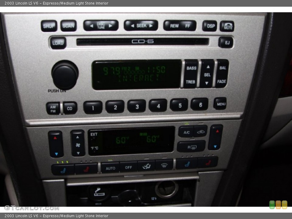 Espresso/Medium Light Stone Interior Controls for the 2003 Lincoln LS V6 #70371072