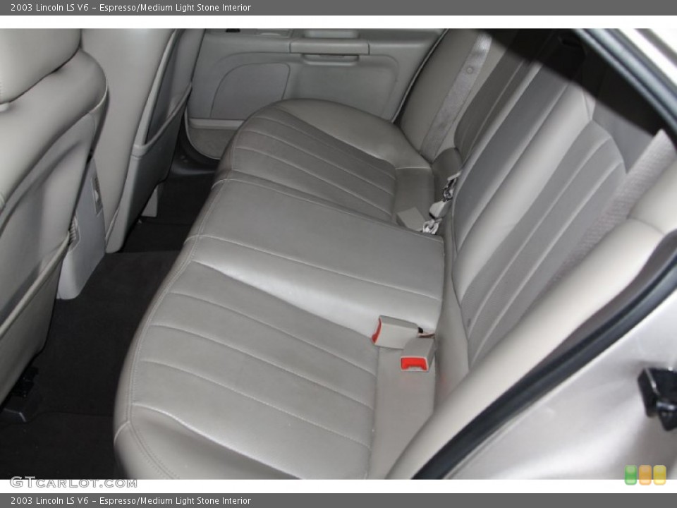 Espresso/Medium Light Stone Interior Rear Seat for the 2003 Lincoln LS V6 #70371108