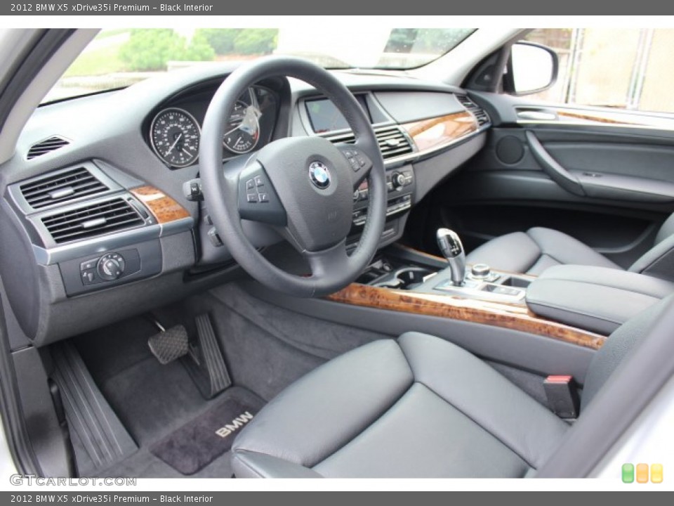 Black Interior Prime Interior for the 2012 BMW X5 xDrive35i Premium #70371831
