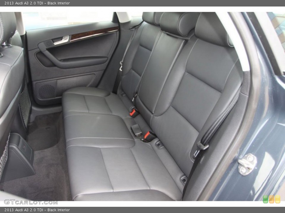 Black Interior Rear Seat for the 2013 Audi A3 2.0 TDI #70371882