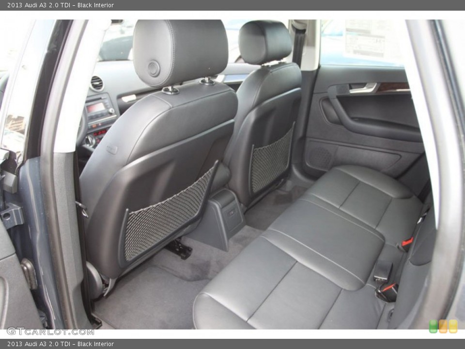 Black Interior Rear Seat for the 2013 Audi A3 2.0 TDI #70371891