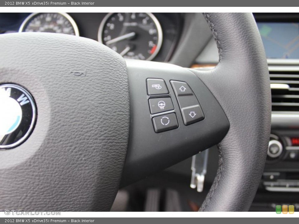 Black Interior Controls for the 2012 BMW X5 xDrive35i Premium #70371903