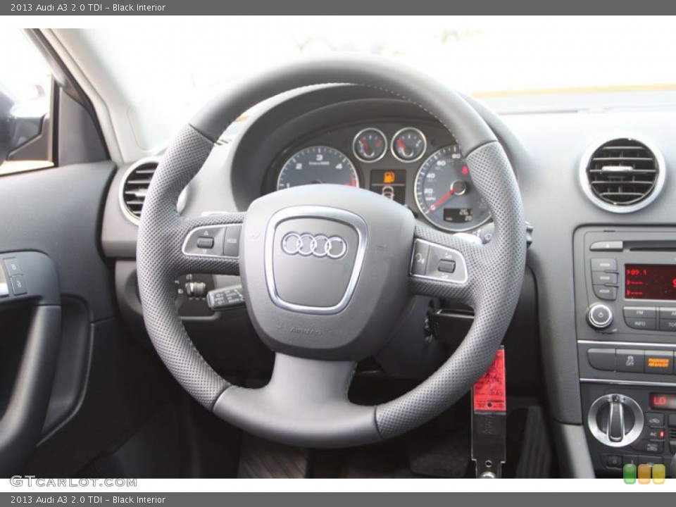 Black Interior Steering Wheel for the 2013 Audi A3 2.0 TDI #70371906