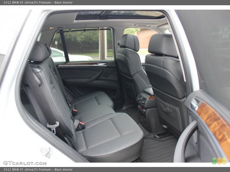 Black Interior Rear Seat for the 2012 BMW X5 xDrive35i Premium #70371963