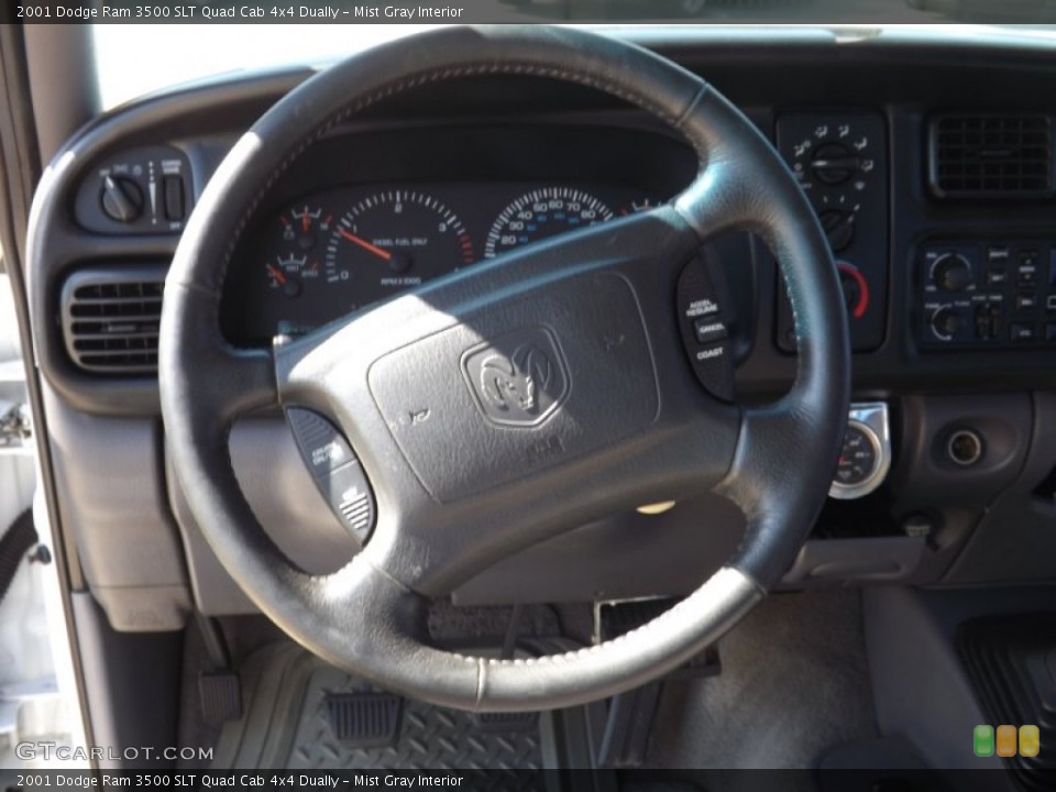 Mist Gray Interior Steering Wheel for the 2001 Dodge Ram 3500 SLT Quad Cab 4x4 Dually #70372854