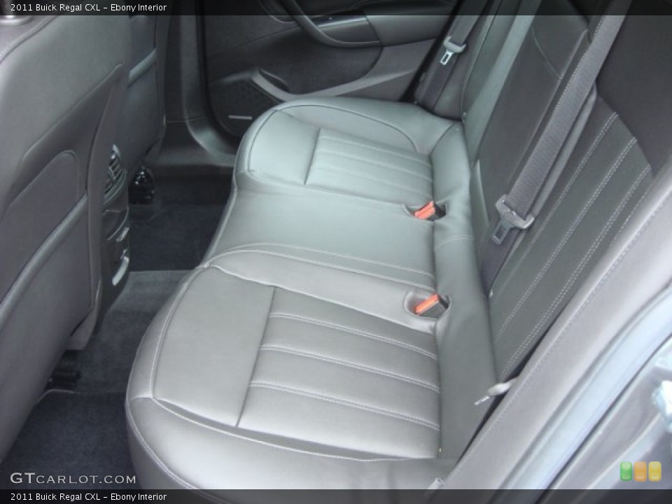 Ebony Interior Rear Seat for the 2011 Buick Regal CXL #70373805