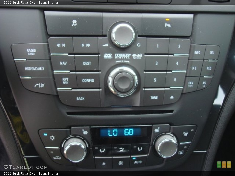 Ebony Interior Controls for the 2011 Buick Regal CXL #70373853
