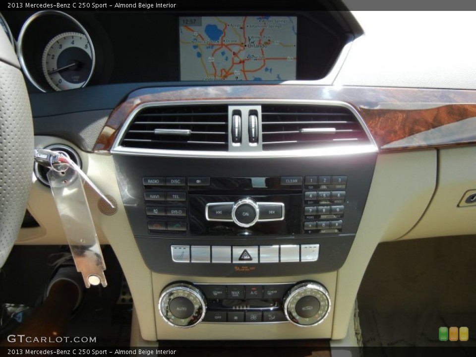 Almond Beige Interior Controls for the 2013 Mercedes-Benz C 250 Sport #70376222