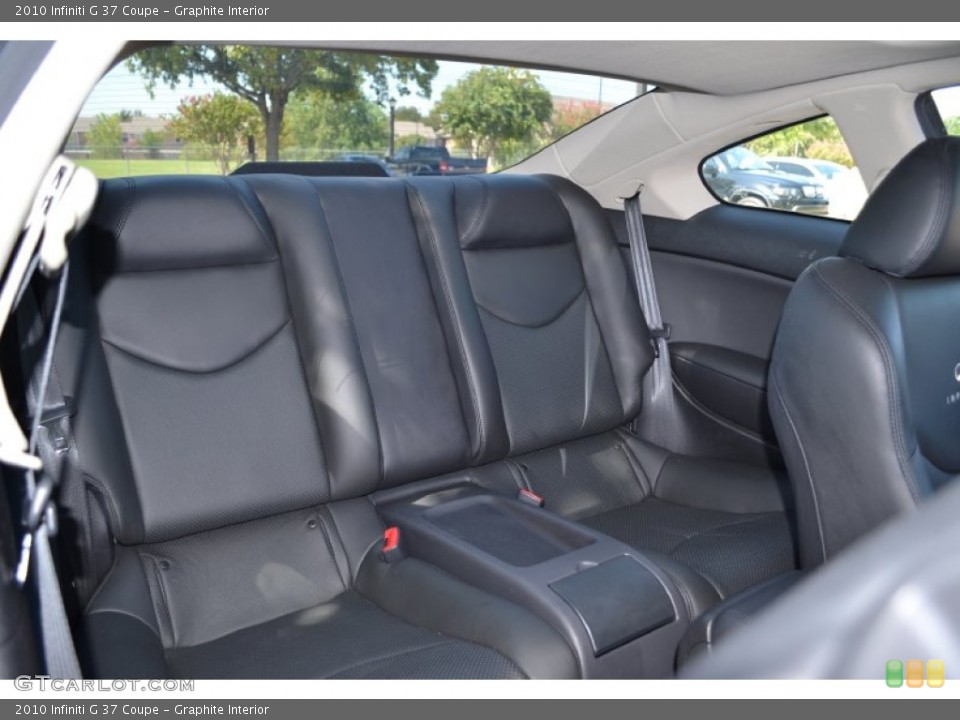 Graphite Interior Rear Seat for the 2010 Infiniti G 37 Coupe #70376382