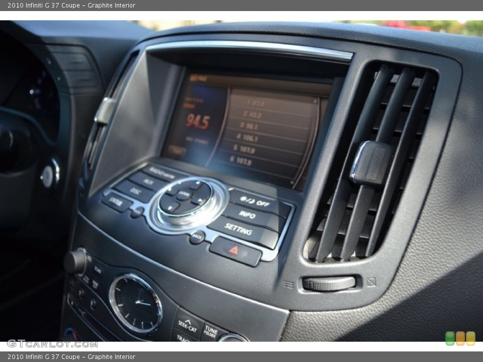 Graphite Interior Controls for the 2010 Infiniti G 37 Coupe #70376433