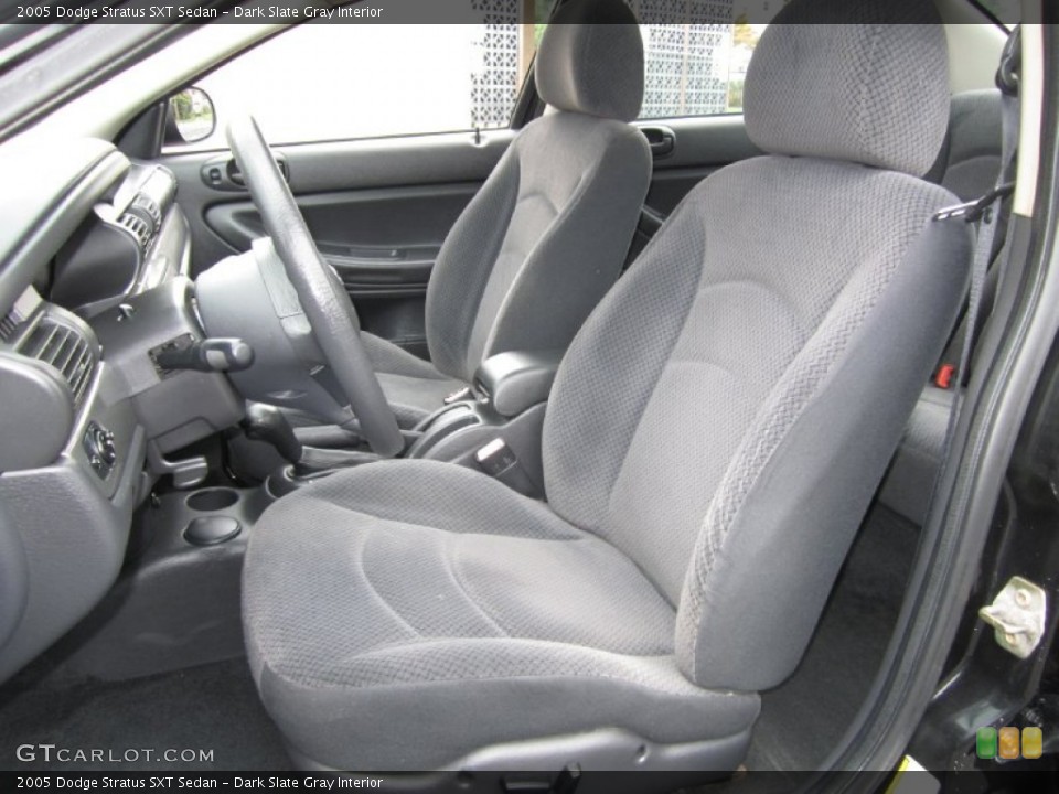 Dark Slate Gray Interior Front Seat for the 2005 Dodge Stratus SXT Sedan #70377099