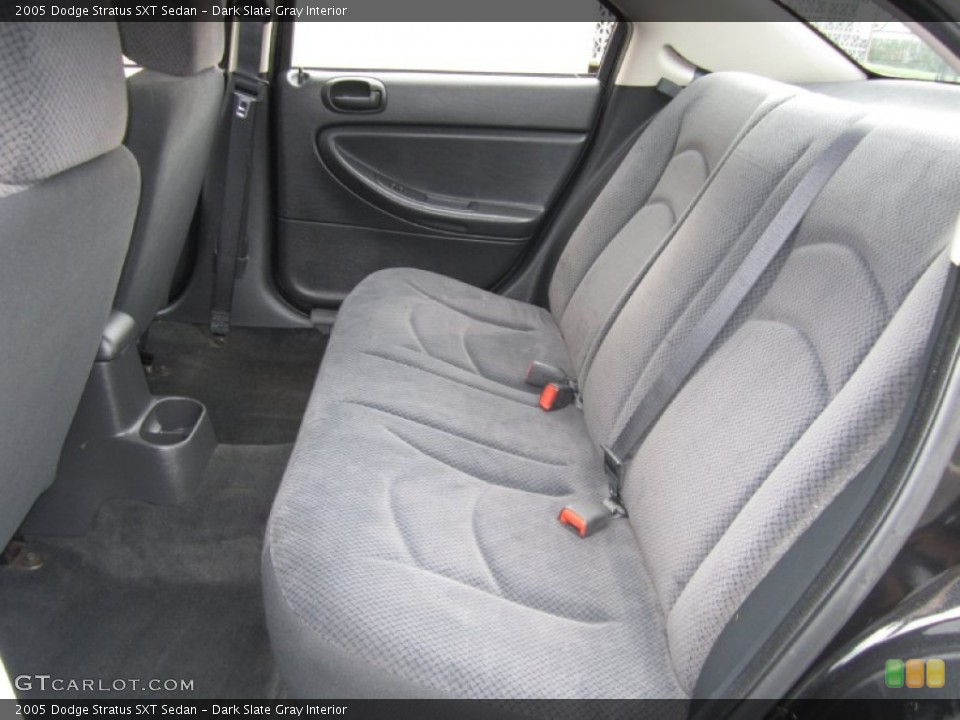 Dark Slate Gray Interior Rear Seat for the 2005 Dodge Stratus SXT Sedan #70377135