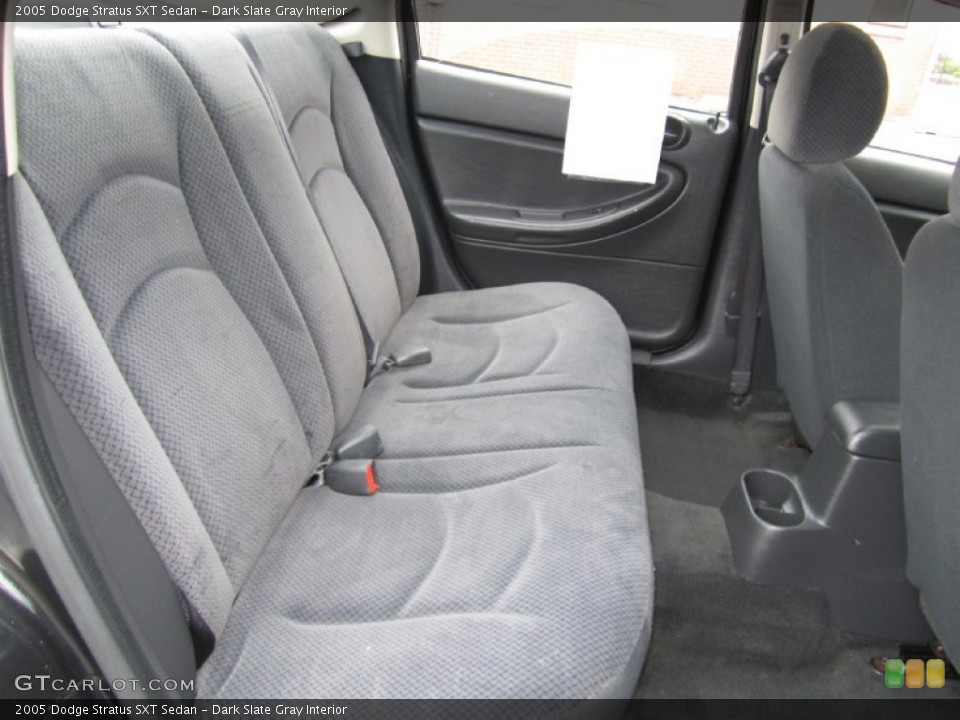 Dark Slate Gray Interior Rear Seat for the 2005 Dodge Stratus SXT Sedan #70377144