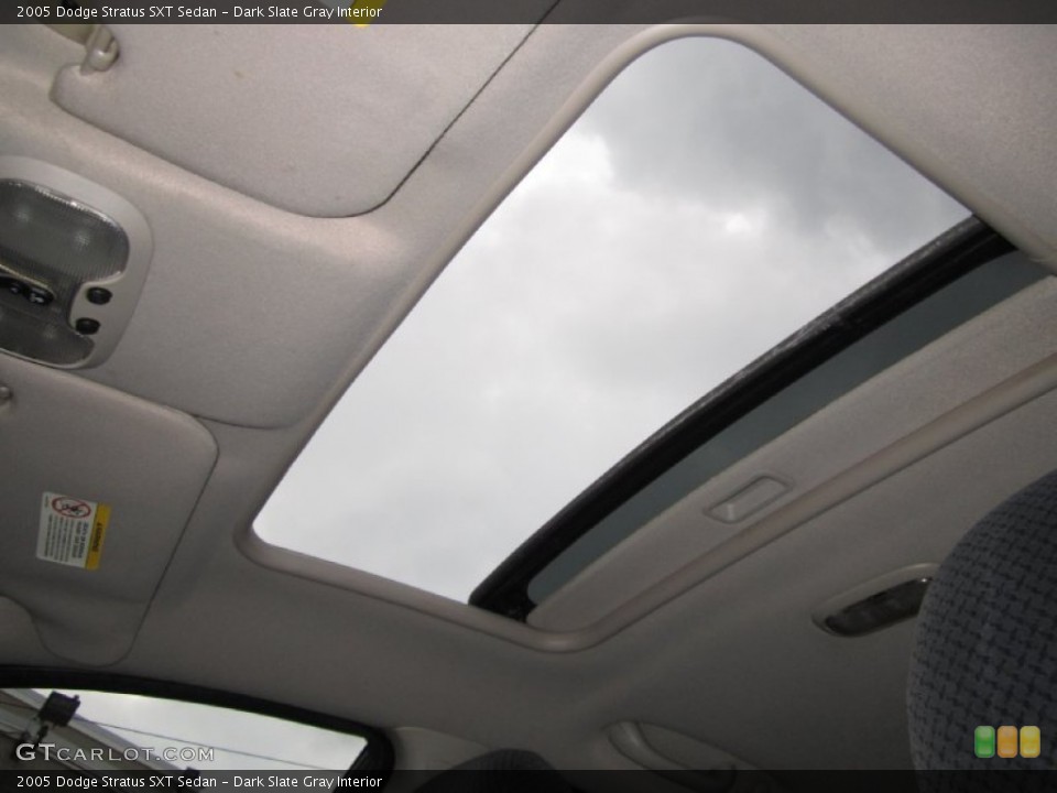 Dark Slate Gray Interior Sunroof for the 2005 Dodge Stratus SXT Sedan #70377153
