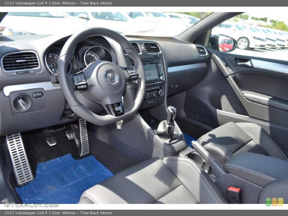 Titan Black Interior Photo for the 2013 Volkswagen Golf R 2 Door 4Motion #70377432