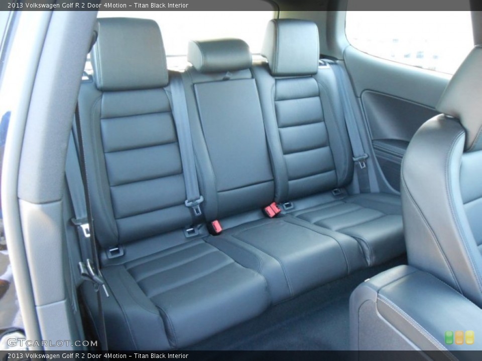 Titan Black Interior Rear Seat for the 2013 Volkswagen Golf R 2 Door 4Motion #70379555