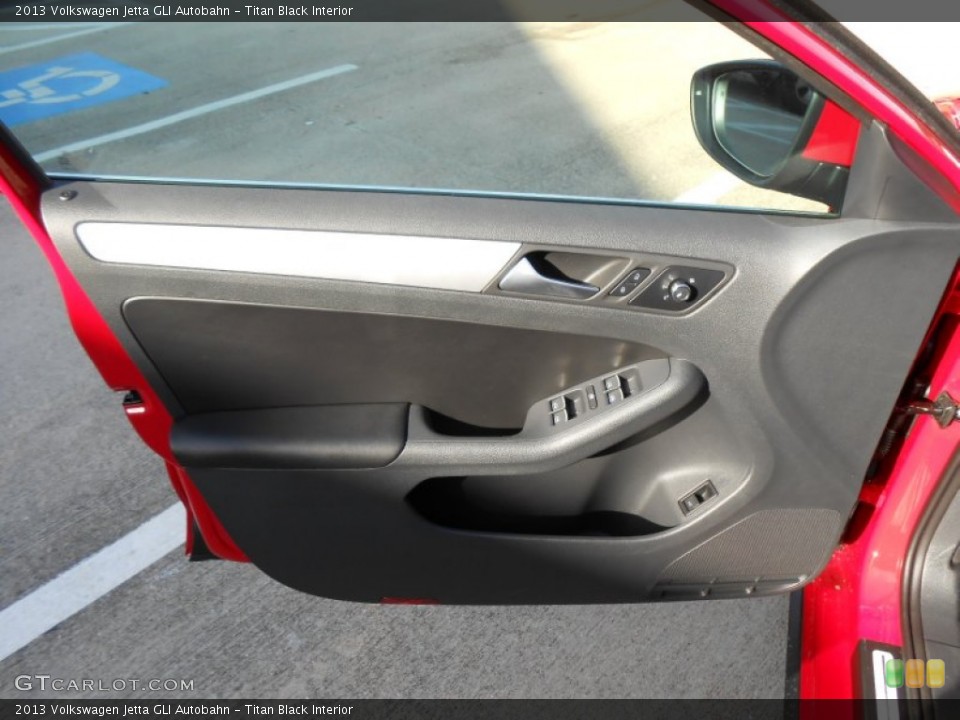 Titan Black Interior Door Panel for the 2013 Volkswagen Jetta GLI Autobahn #70379733