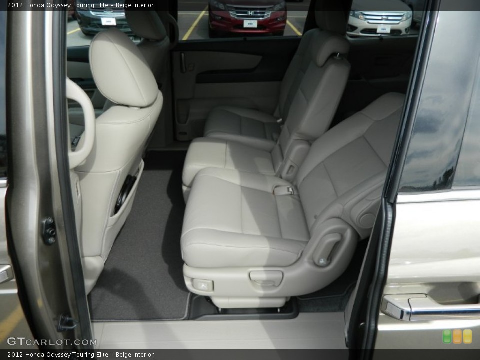 Beige Interior Rear Seat for the 2012 Honda Odyssey Touring Elite #70380594