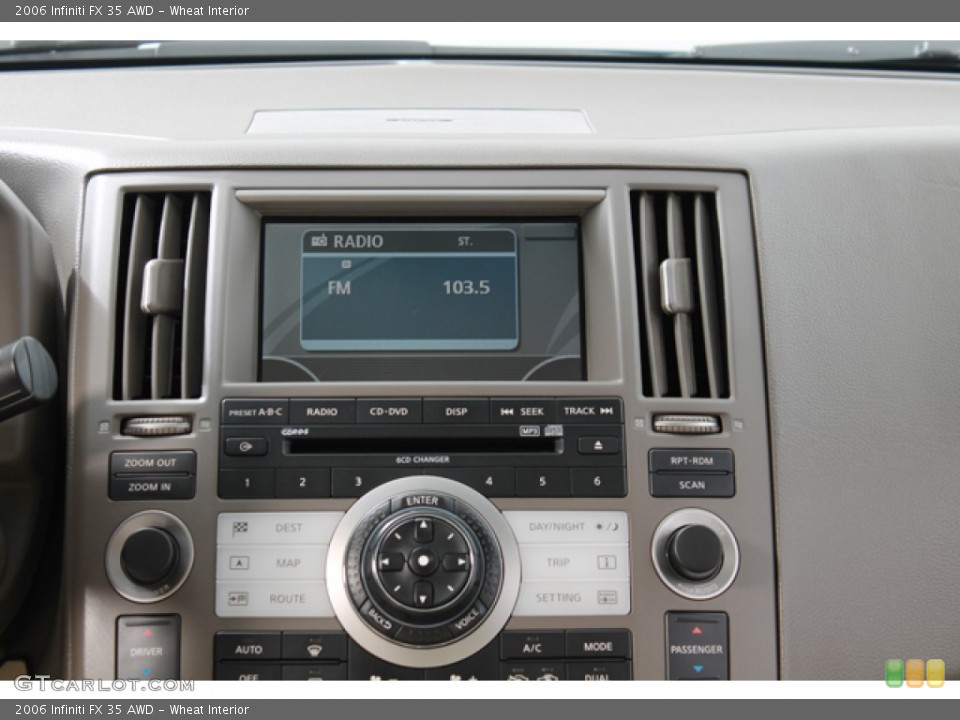 Wheat Interior Controls for the 2006 Infiniti FX 35 AWD #70380645