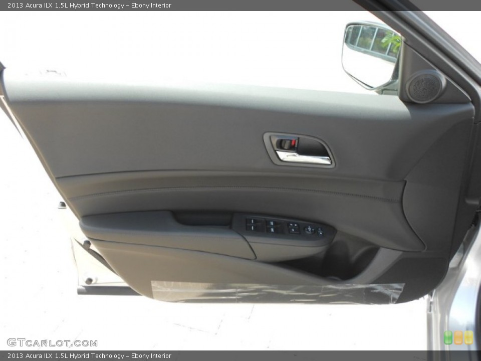 Ebony Interior Door Panel for the 2013 Acura ILX 1.5L Hybrid Technology #70381059