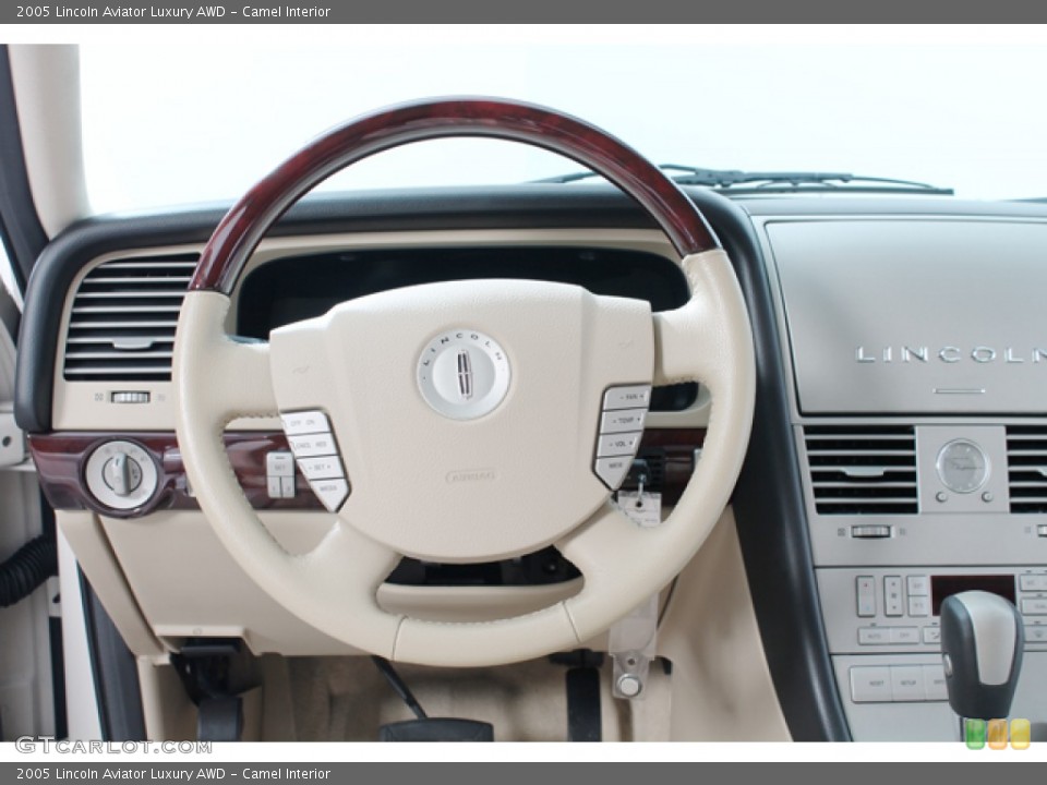 Camel Interior Steering Wheel for the 2005 Lincoln Aviator Luxury AWD #70381470